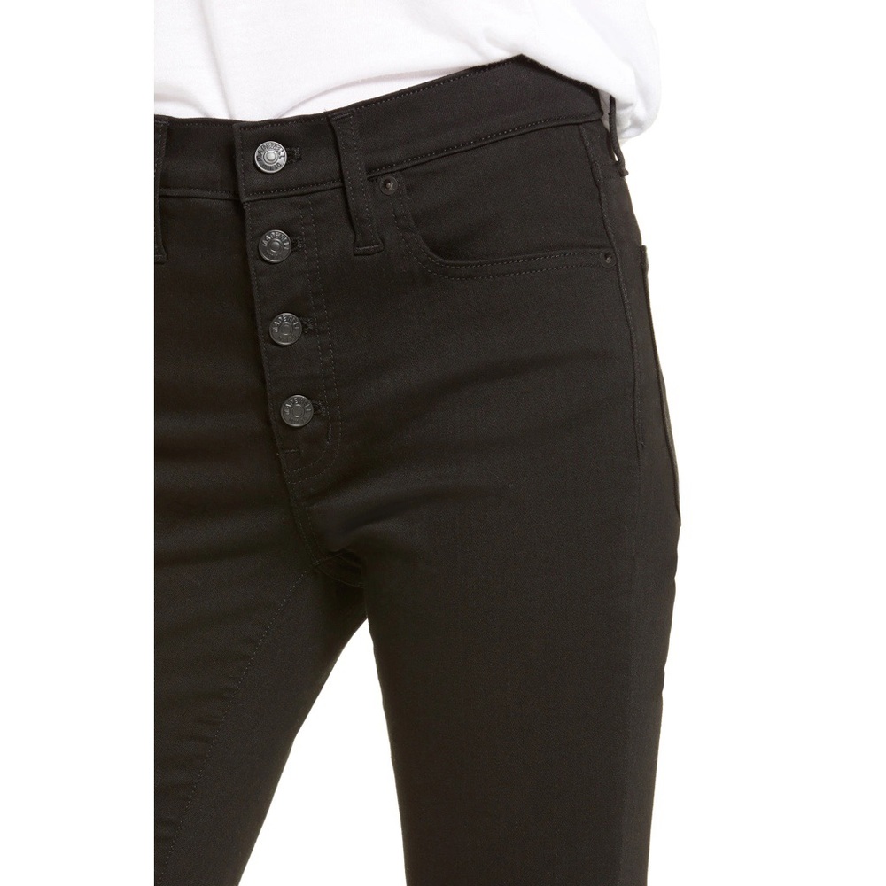 NWOT Madewell High Waist Skinny Jeans Black 25 - Picture 5 of 12